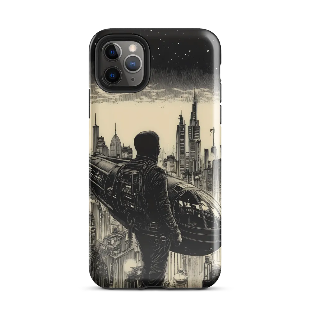 Pilot of the Dystopian Skies | Phone Case |  11 Pro Max | Tough Case | Glossy