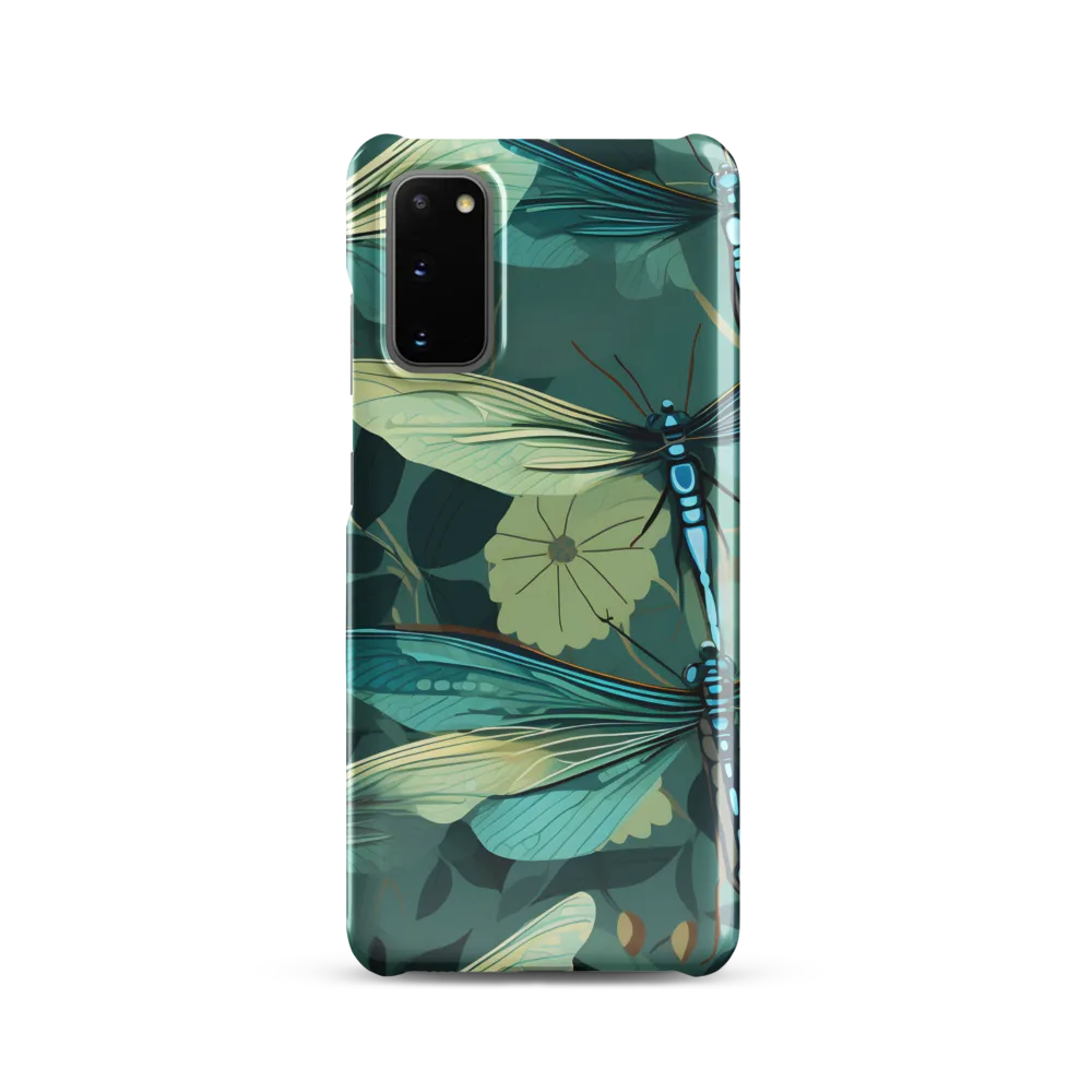 Whispers of Nature: Dragonflies in Harmony | Phone Case |  S20 | Snap Case | Glossy