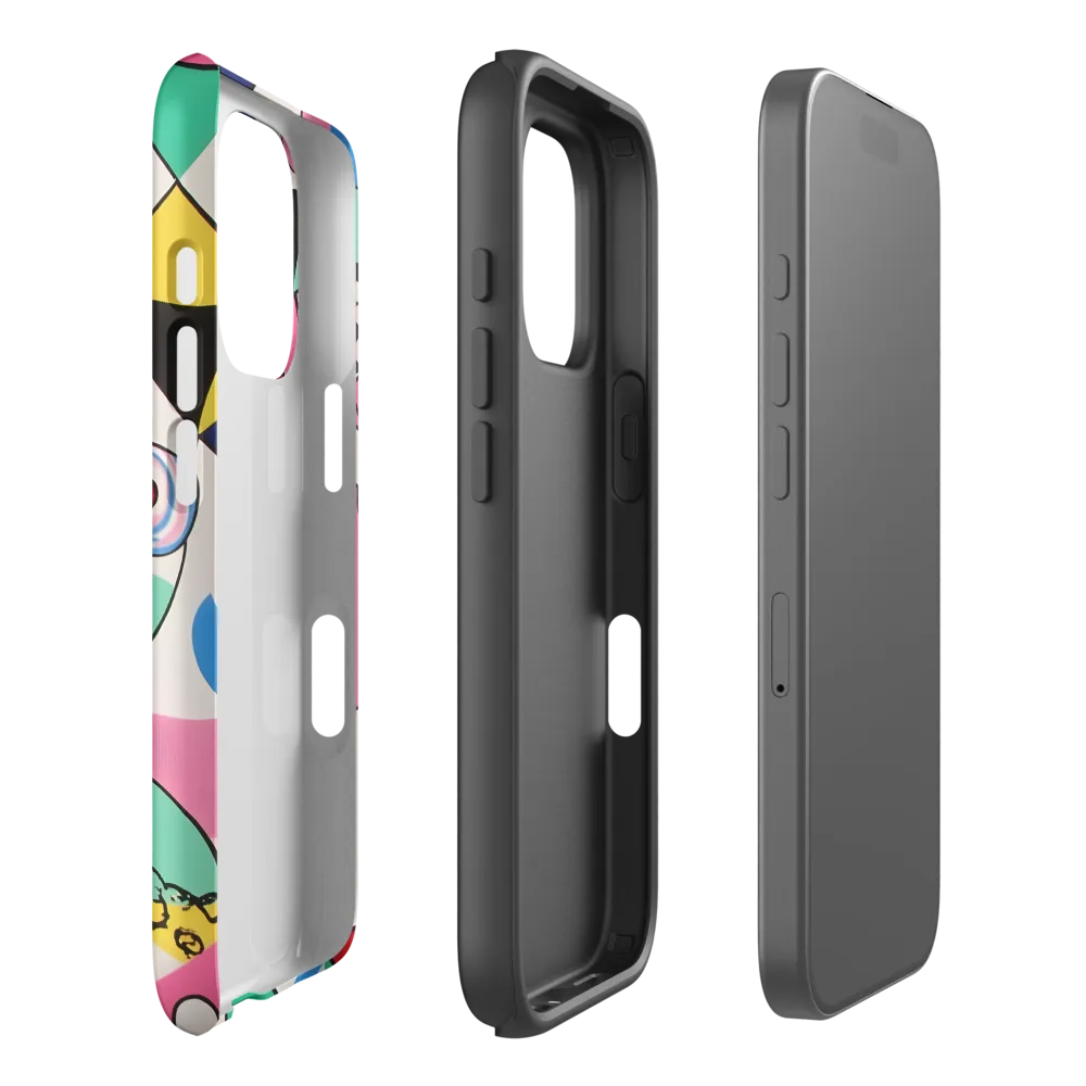 Dynamic Interplay of Shapes | Phone Case |  16 Pro | Tough Case | Matte