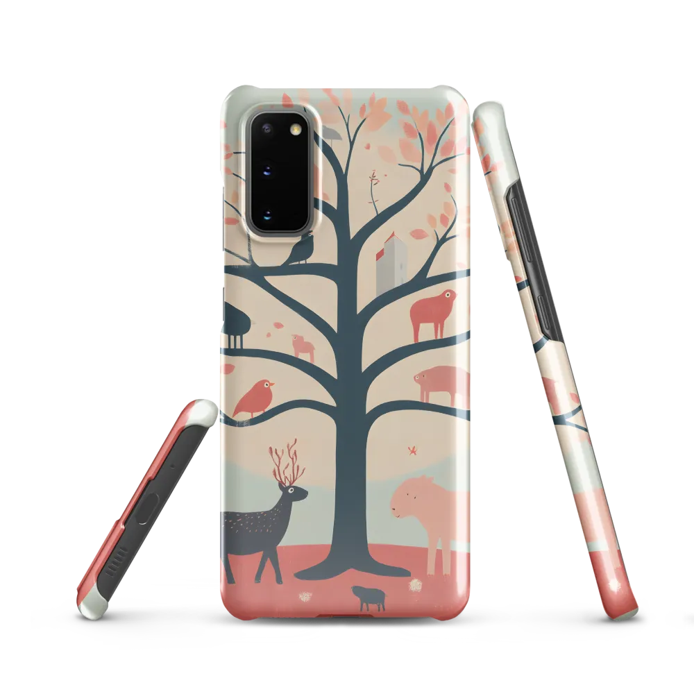 Whimsical Tree with Playful Creatures