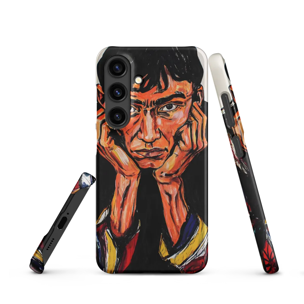 Contemplative Intensity: An Expressionist Portrait