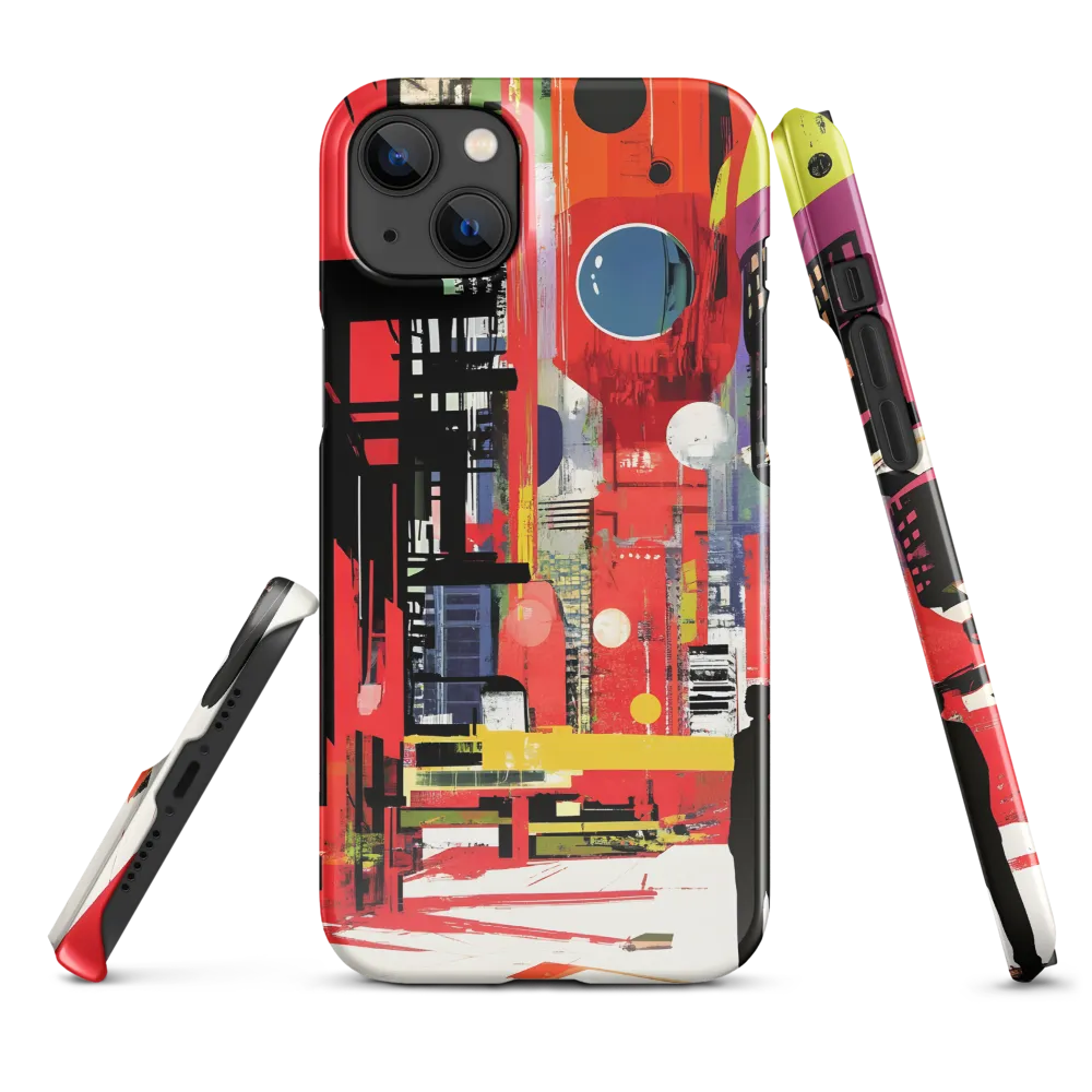 Urban Echoes: A Futuristic Reverie | Phone Case |  14 Plus | Snap Case | Glossy