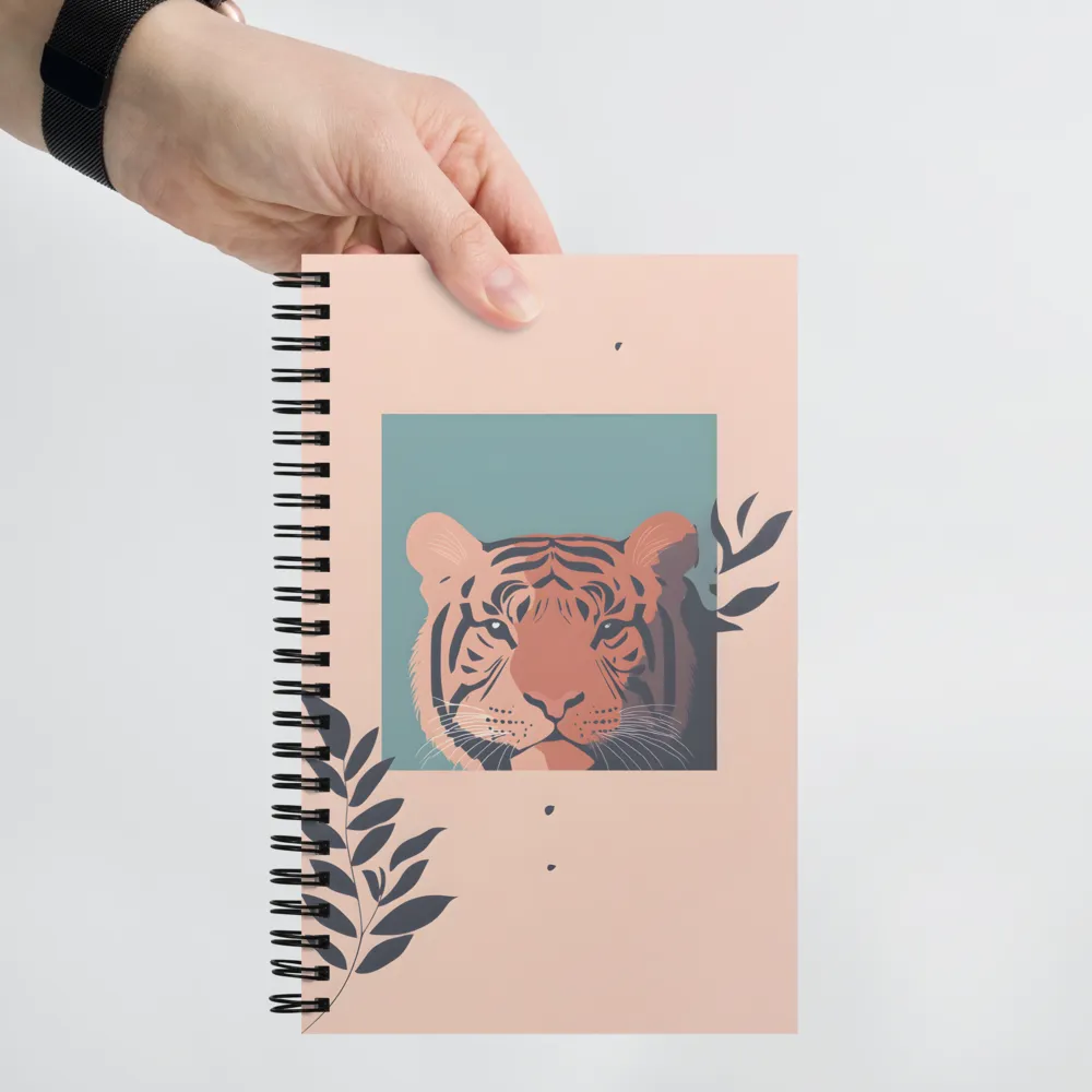 Whispers of the Wild: A Tiger's Gaze | Spiral Notebook