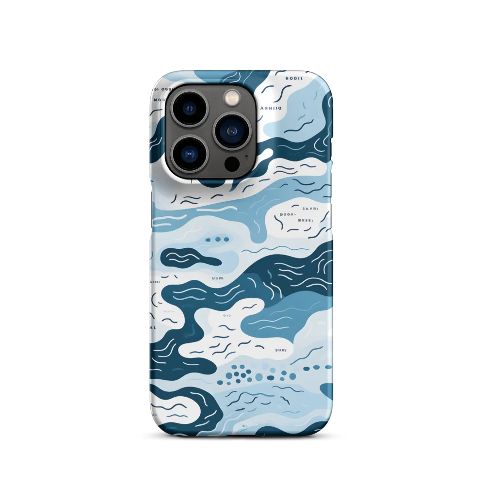 Flowing Waters: An Abstract Journey | Phone Case |  14 Pro | Snap Case | Matte