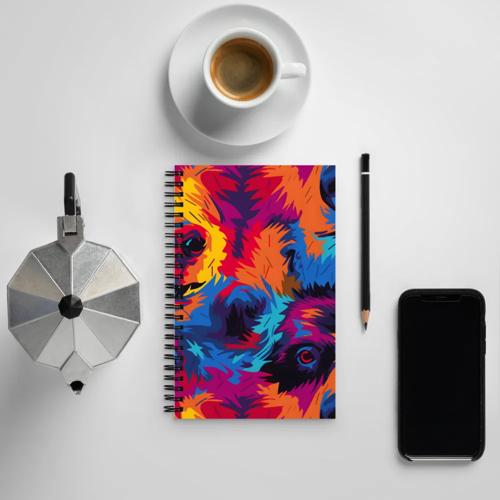 The Colorful Essence of Bears | Spiral Notebook