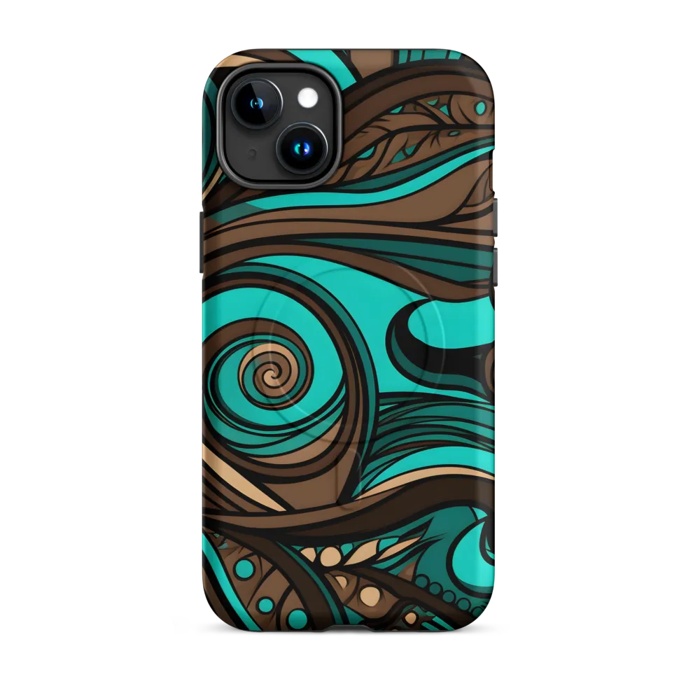 Fluctuating Currents | Phone Case |  15 Plus | MagSafe® Tough Case | Matte
