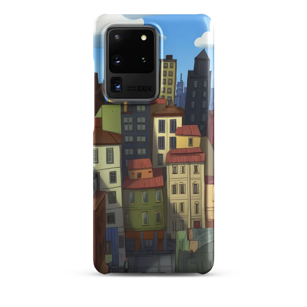 Urban Symphony: A Colorful Cityscape | Phone Case |  S20 Ultra | Snap Case | Matte