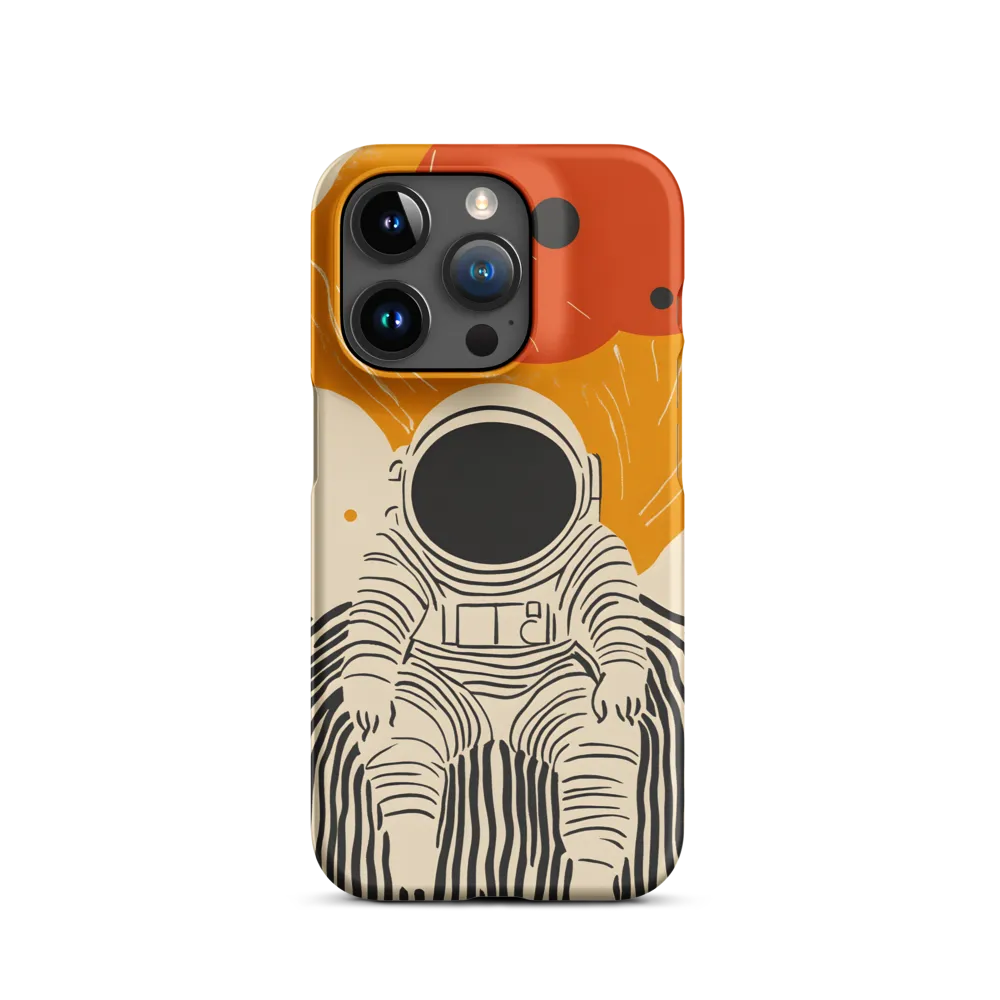 Astronaut in Cosmic Thoughts | Phone Case |  15 Pro | Snap Case | Matte