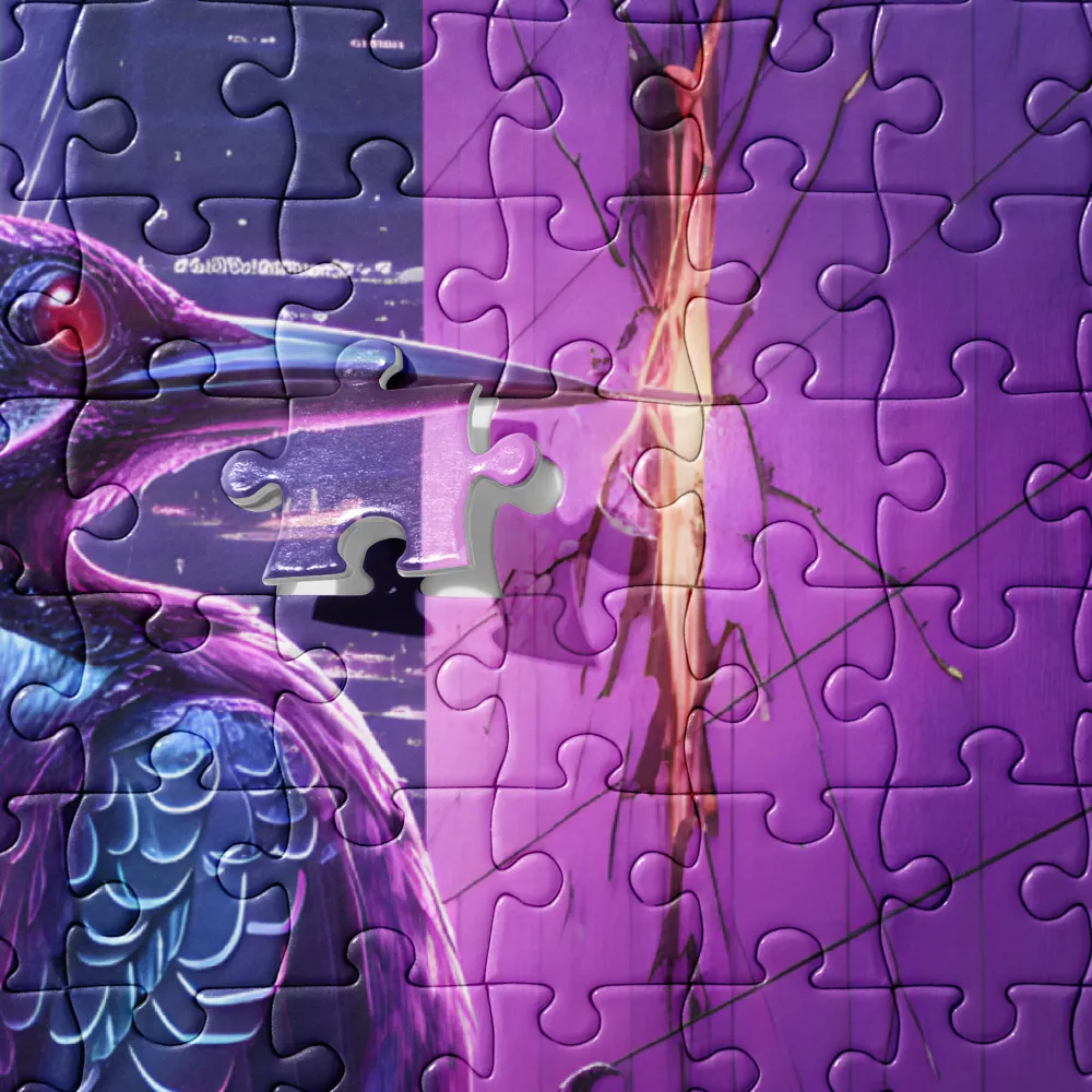 Neon Woodpecker 
 Jigsaw Puzzle