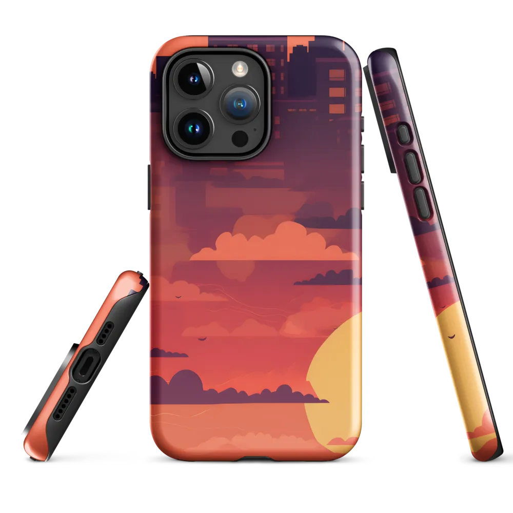 Urban Dusk: A Symphony of Cityscapes | Phone Case |  15 Pro Max | Tough Case | Glossy