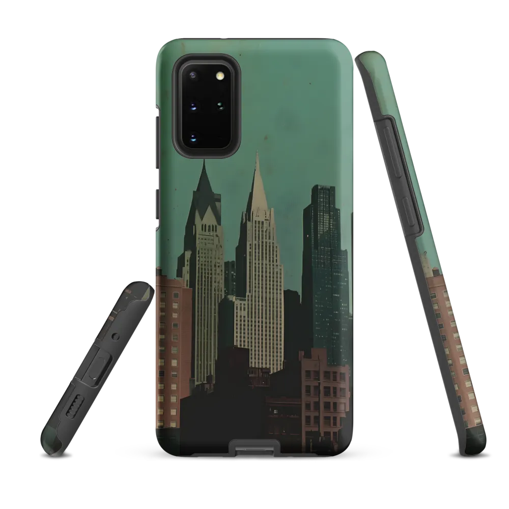 Urban Nostalgia: A Retro Cityscape | Phone Case |  S20 Plus | Tough Case | Matte