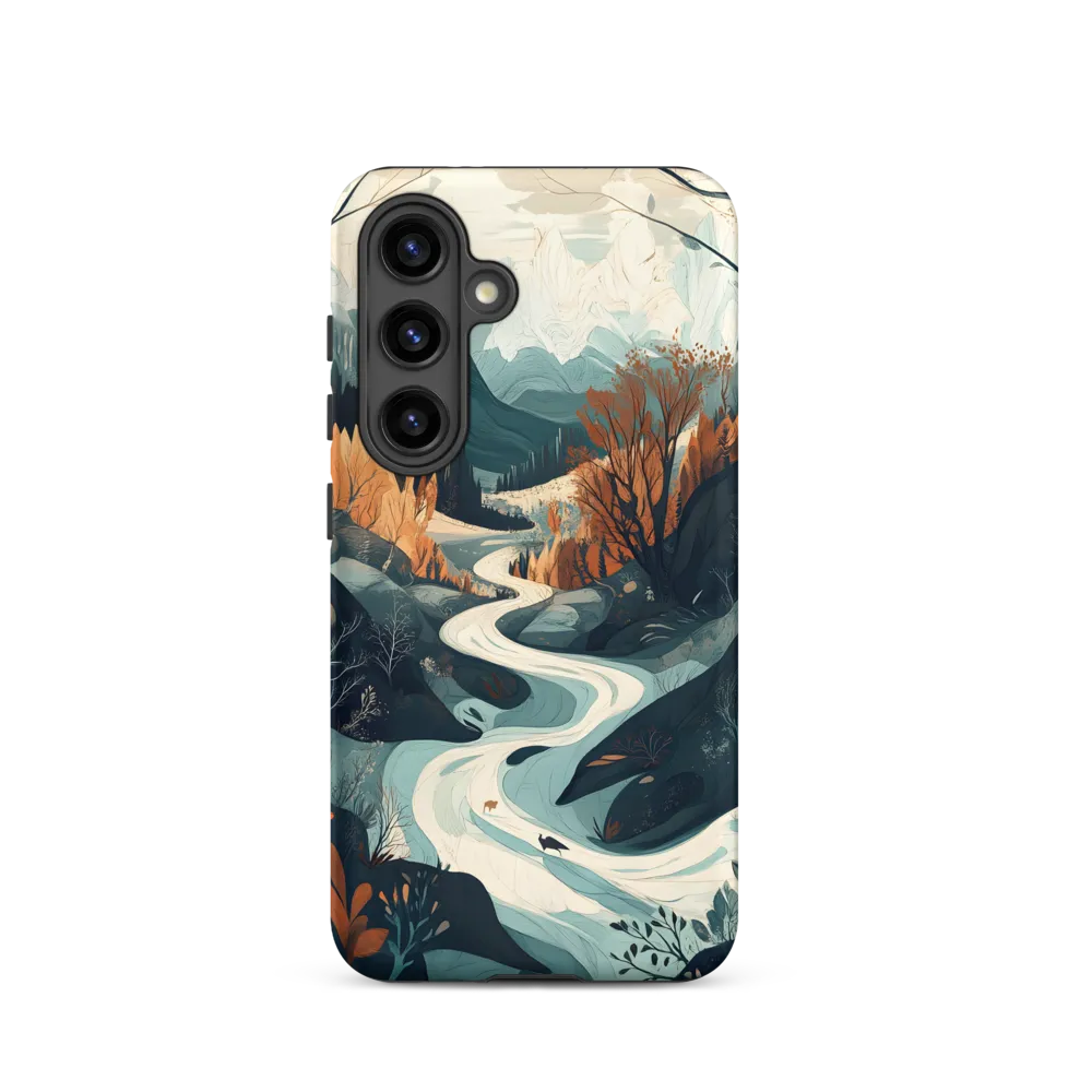 Winding Serenity: A Digital Landscape