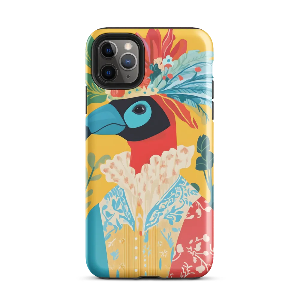 The Regal Parrot: A Celebration of Color | Phone Case |  11 Pro Max | Tough Case | Glossy