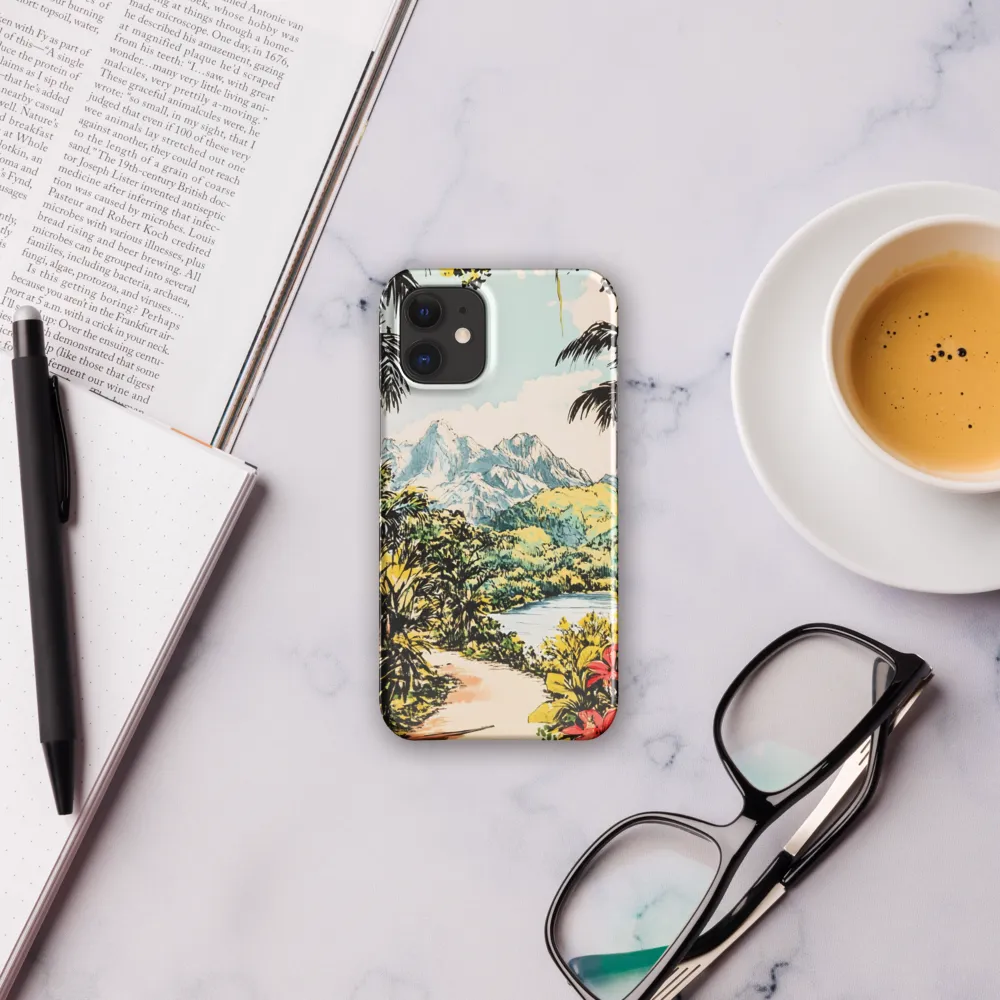 Tropical Serenity | Phone Case |  12 Mini | Snap Case | Glossy