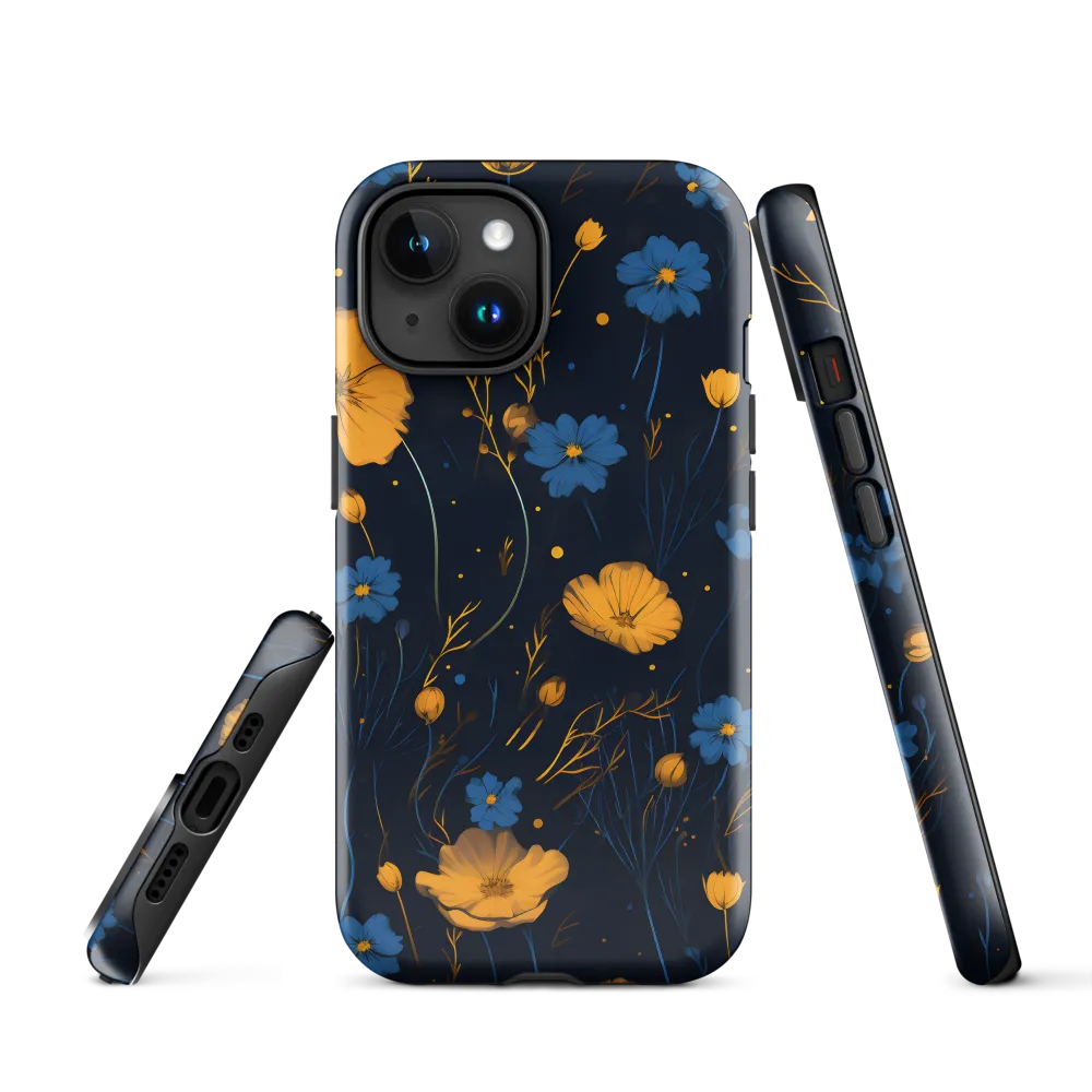 Nocturnal Blossoms | Phone Case |  15 | Tough Case | Glossy