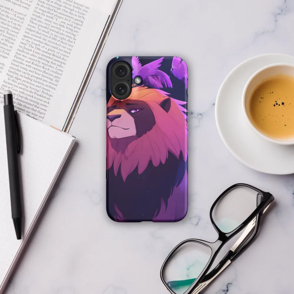Regal Serenity: The Majestic Lion | Phone Case |  16 Plus | Snap Case | Matte