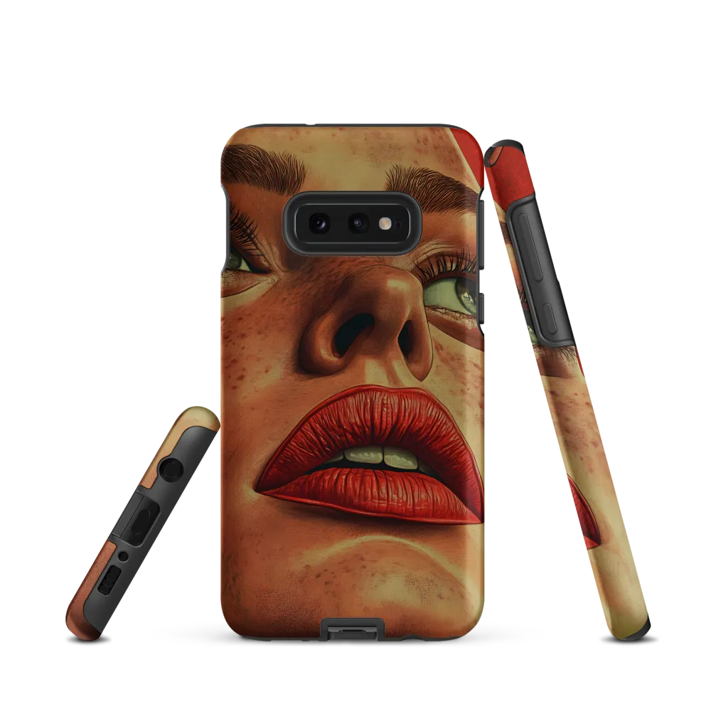Red Intensity: A Portrait of Elegance