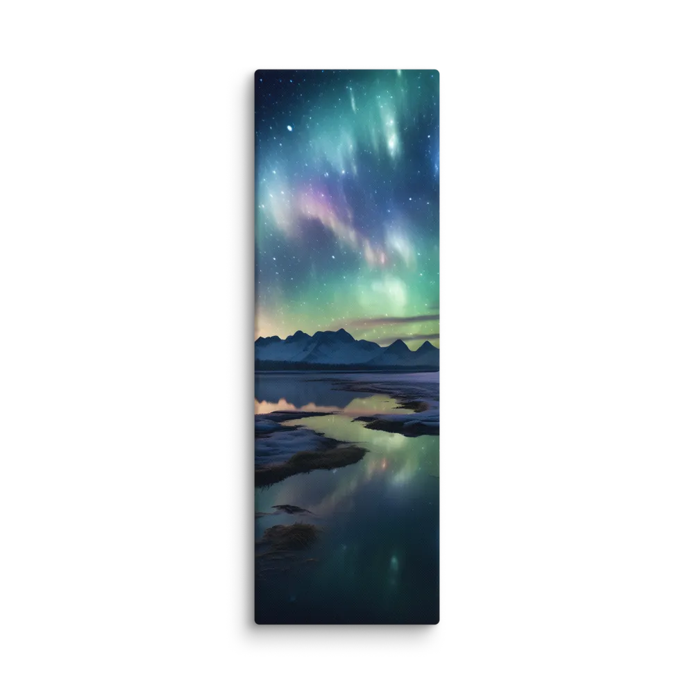 Ethereal Aurora: A Night Under the Stars | Canvas | 20″×60″