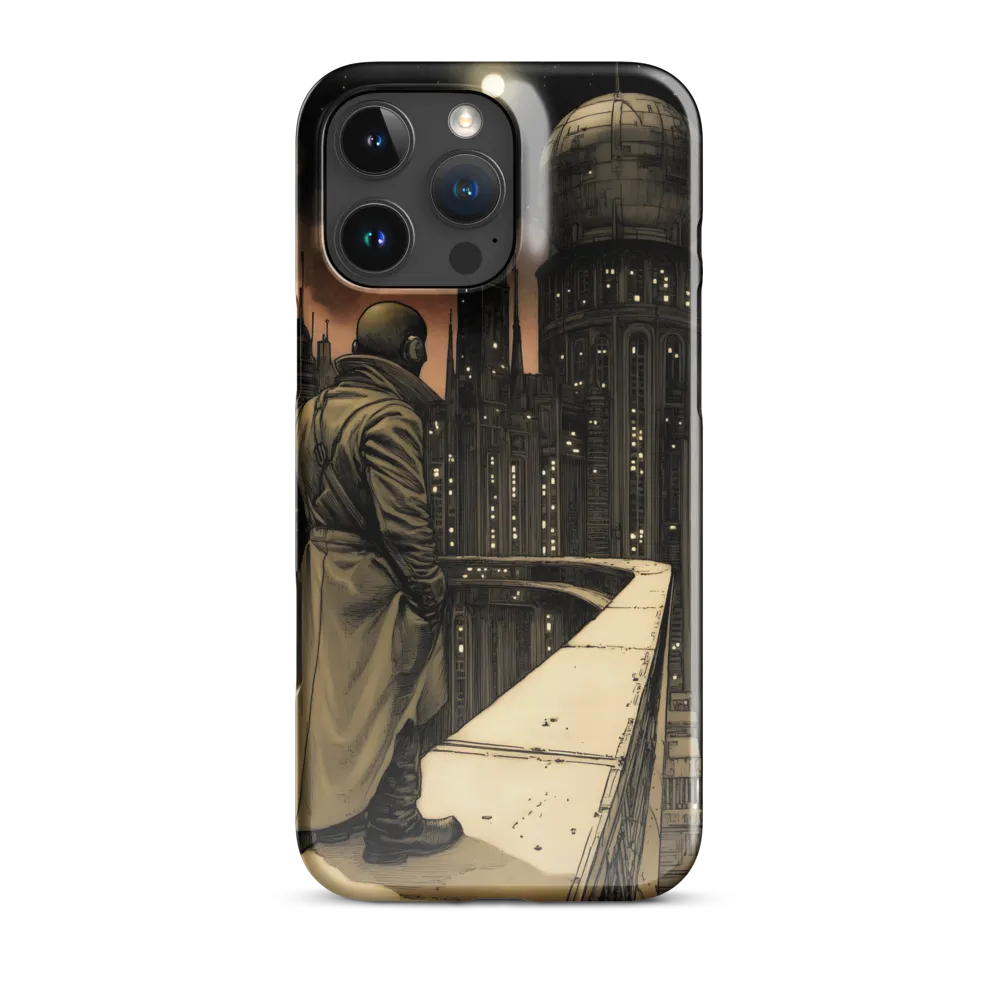 A Contemplative Gaze Over the Futuristic Metropolis