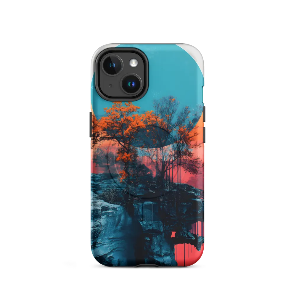 Ethereal Landscapes: A Dance of Color and Form | Phone Case |  14 | MagSafe® Tough Case | Matte