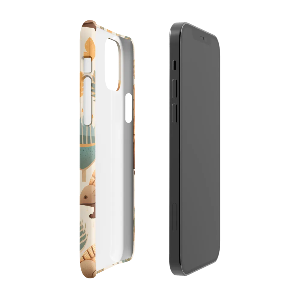 Pangolins in a Whimsical Habitat | Phone Case |  12 | Snap Case | Matte