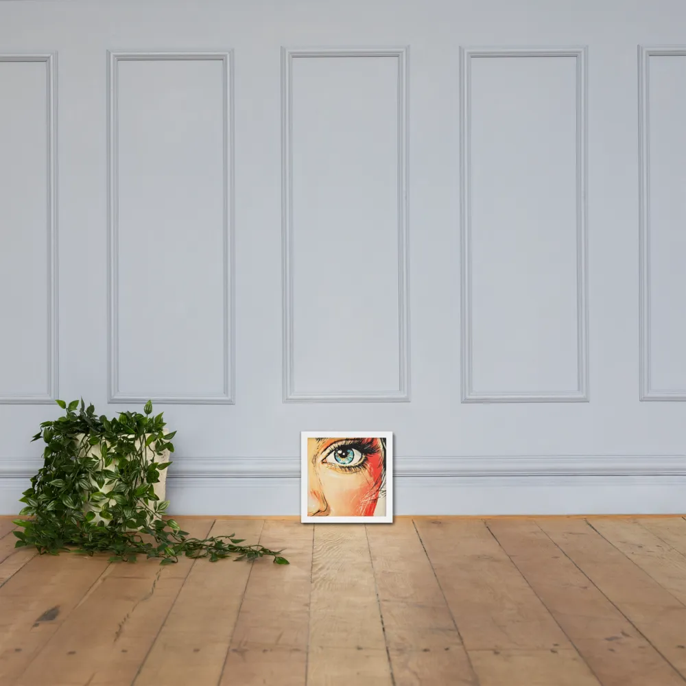 Gaze of Emotion | Poster with White Frame | 10″×10″
