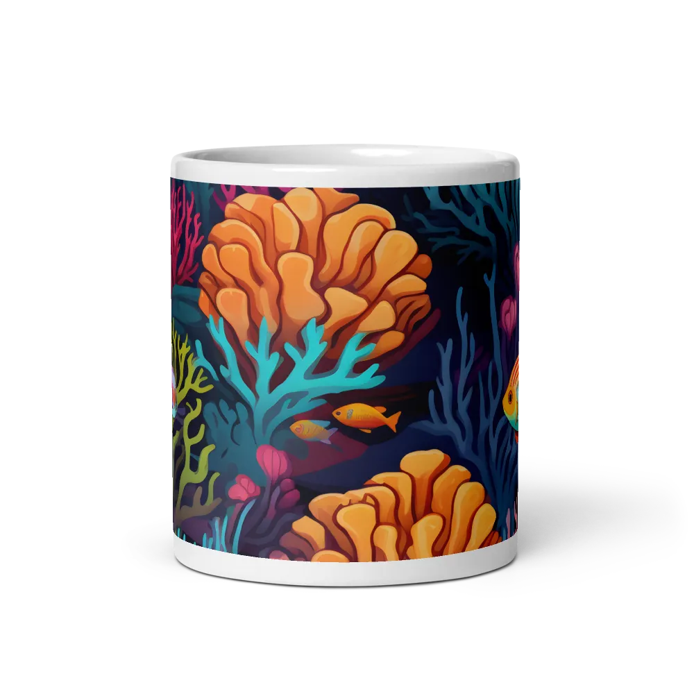 Underwater Harmony: A Coral Reef Wonderland | Mug with White inside | 11 oz