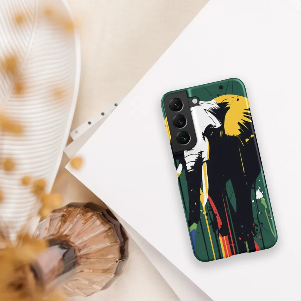 Majestic Minimalism: The Colorful Elephant