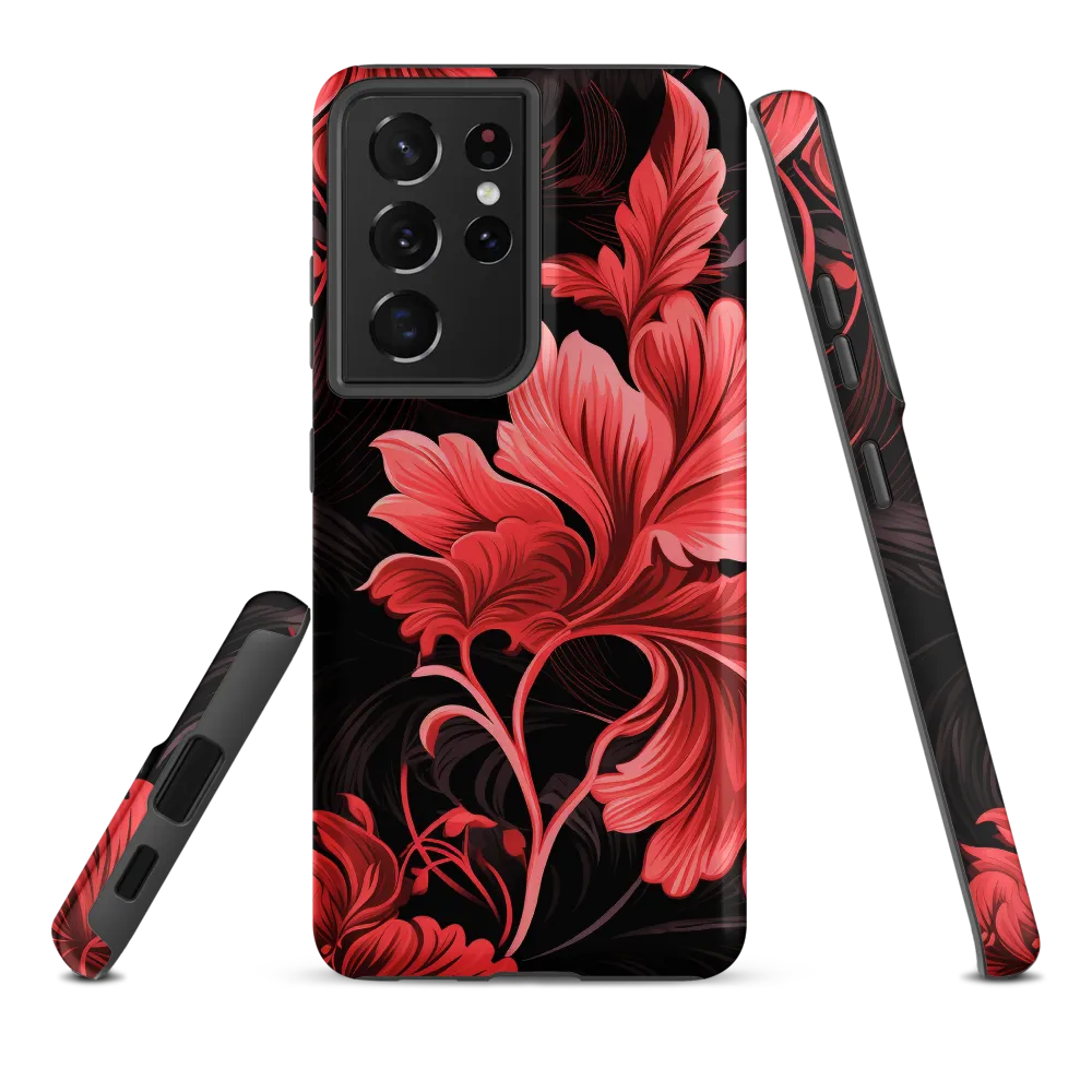 Tropical Elegance in Red