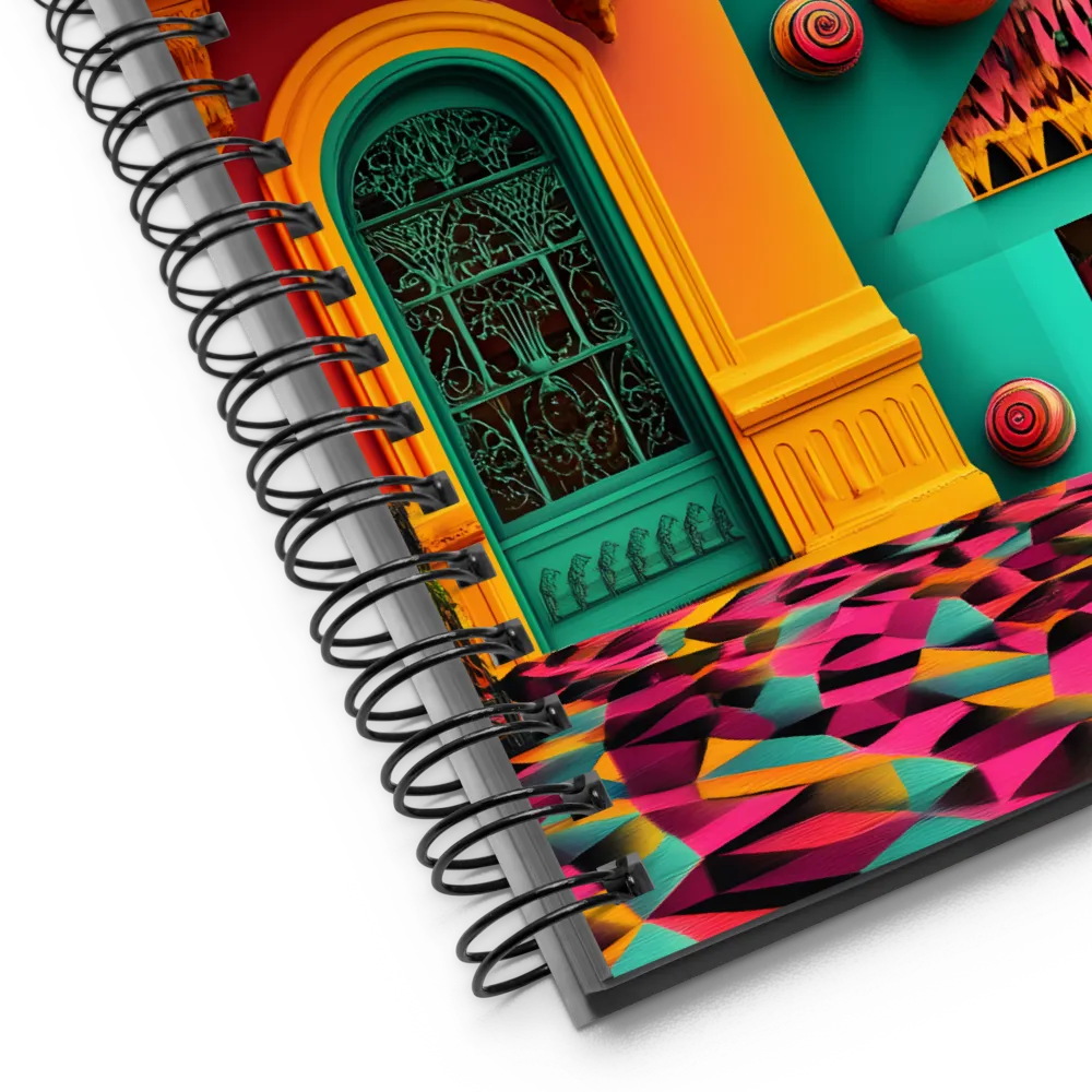 Architectural Dreams in Color | Spiral Notebook