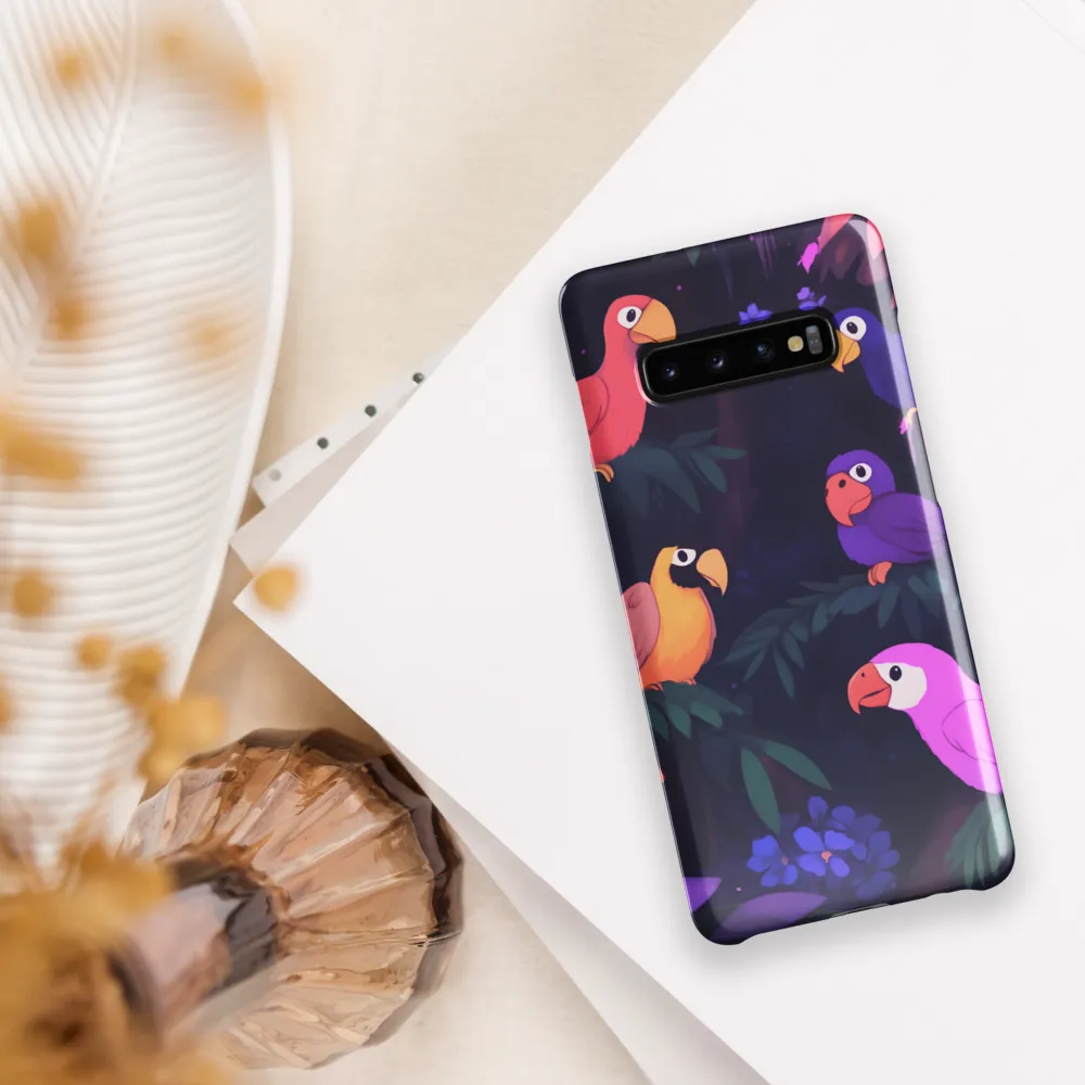 Tropical Parrot Playground | Phone Case |  S10 Plus | Snap Case | Glossy