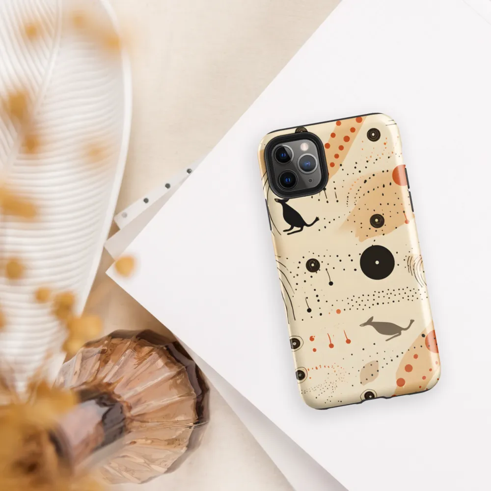 Playful Patterns in Earth Tones | Phone Case |  11 Pro Max | Tough Case | Glossy