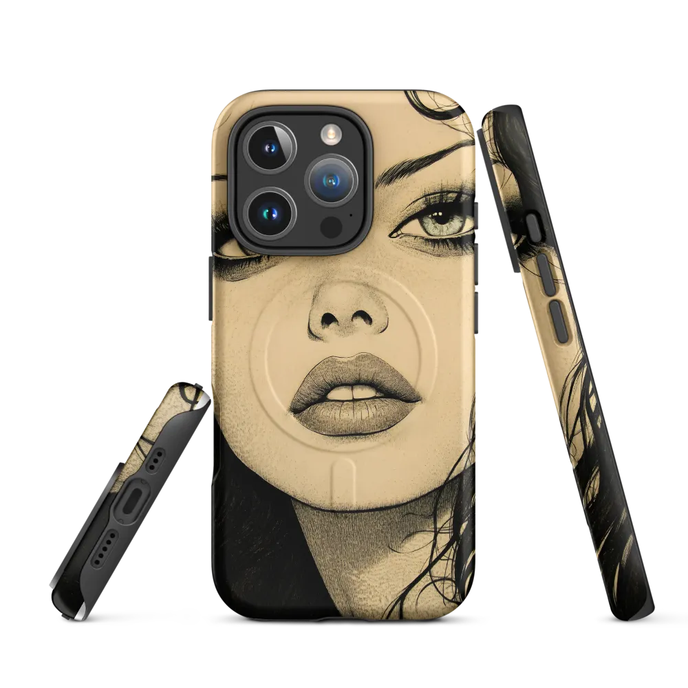 Enigmatic Gaze | Phone Case |  16 Pro | MagSafe® Tough Case | Matte