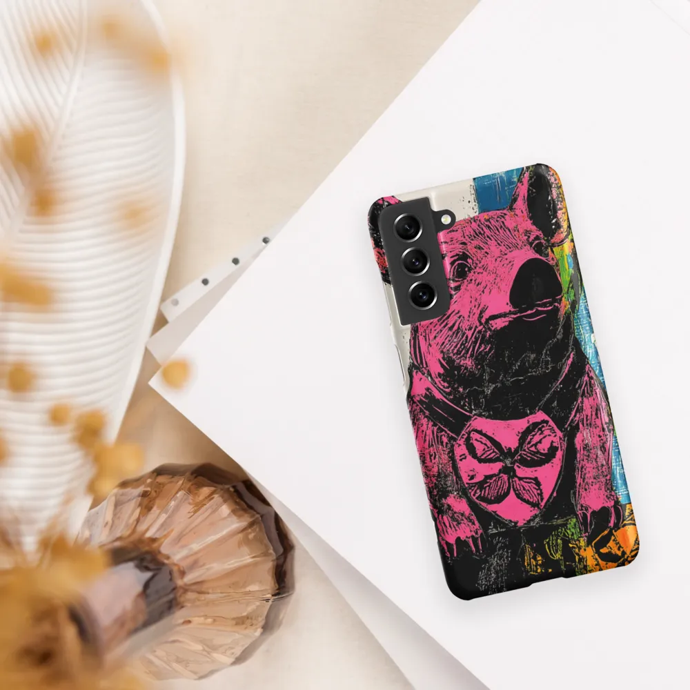 Vibrant Hearted Pig | Phone Case |  S21 | Snap Case | Matte