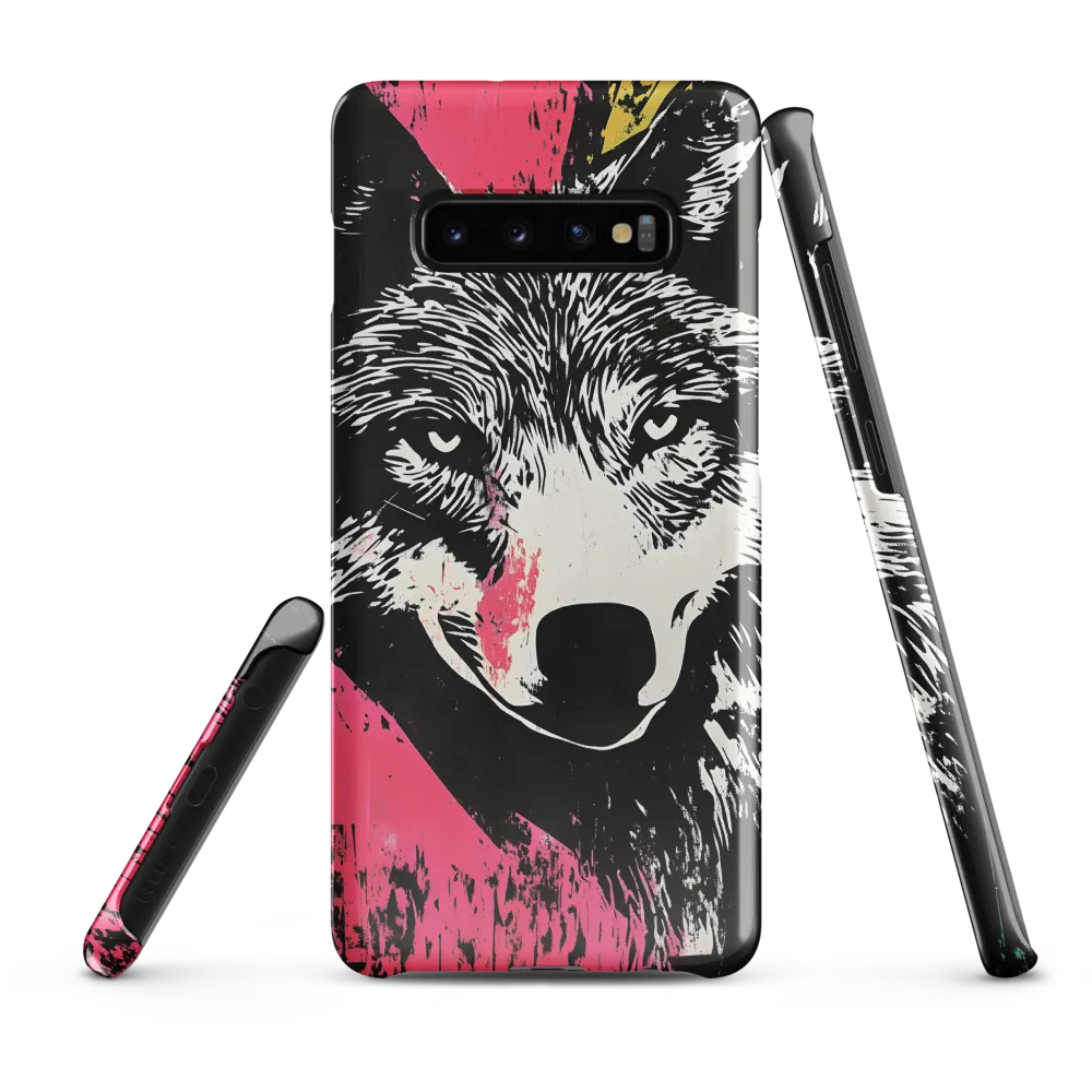 Intense Gaze of the Wolf | Phone Case |  S10 Plus | Snap Case | Glossy