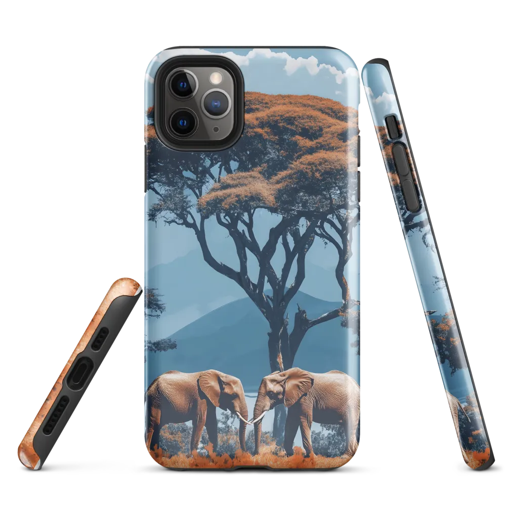 Elephants Amidst Serenity | Phone Case |  11 Pro Max | Tough Case | Glossy