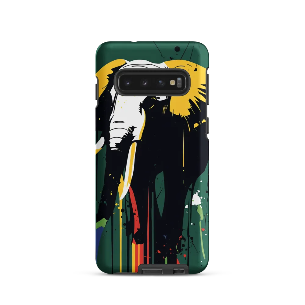 Majestic Minimalism: The Colorful Elephant