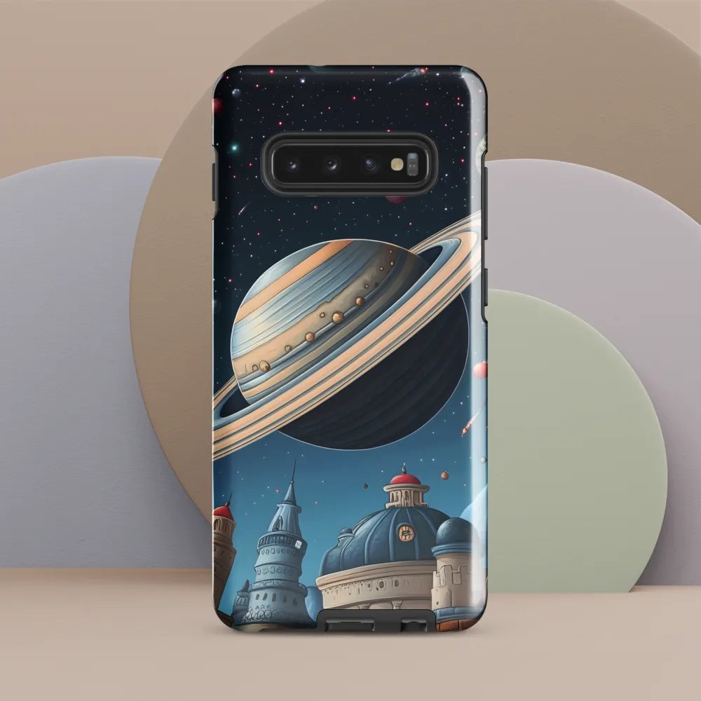 Celestial Cityscape: Wonders of the Cosmos | Phone Case |  S10 Plus | Tough Case | Glossy