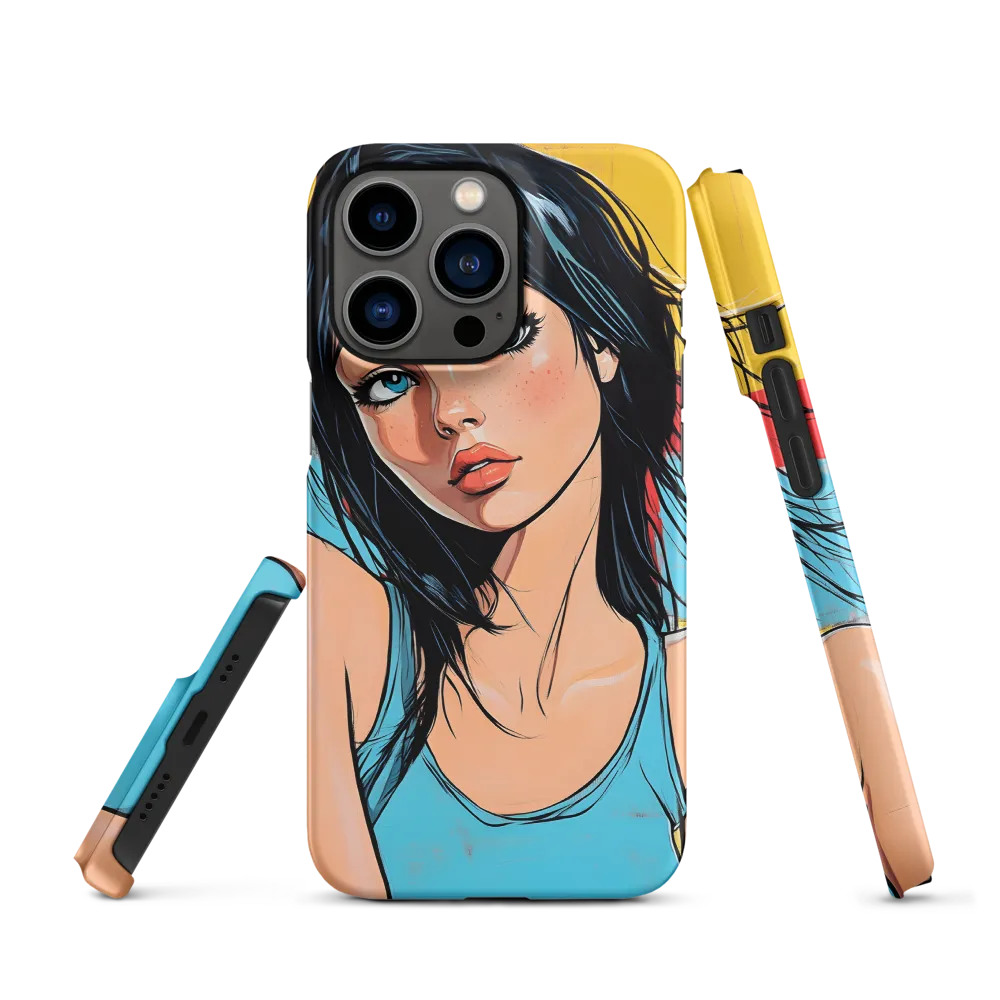 Vibrant Portrait of Modern Youth | Phone Case |  13 Pro | Snap Case | Matte