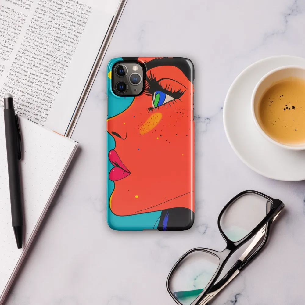 Vibrant Feminine Profile in Pop Art | Phone Case |  11 Pro Max | Snap Case | Glossy