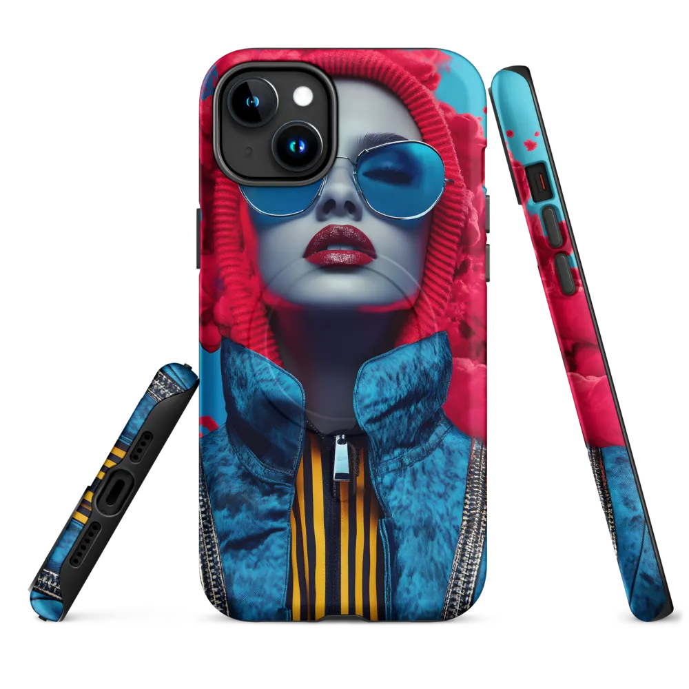 Bold Elegance in Digital Fashion | Phone Case |  15 Plus | MagSafe® Tough Case | Matte