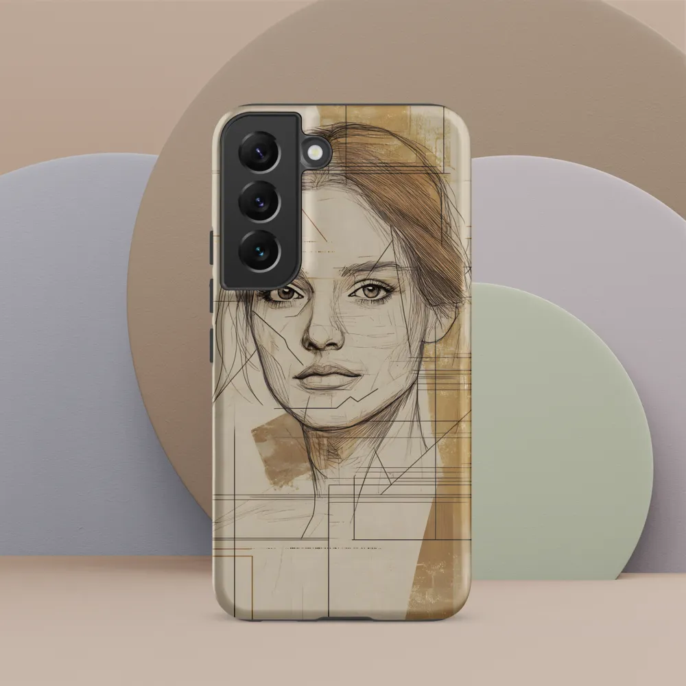 Geometric Elegance: A Modern Portrait