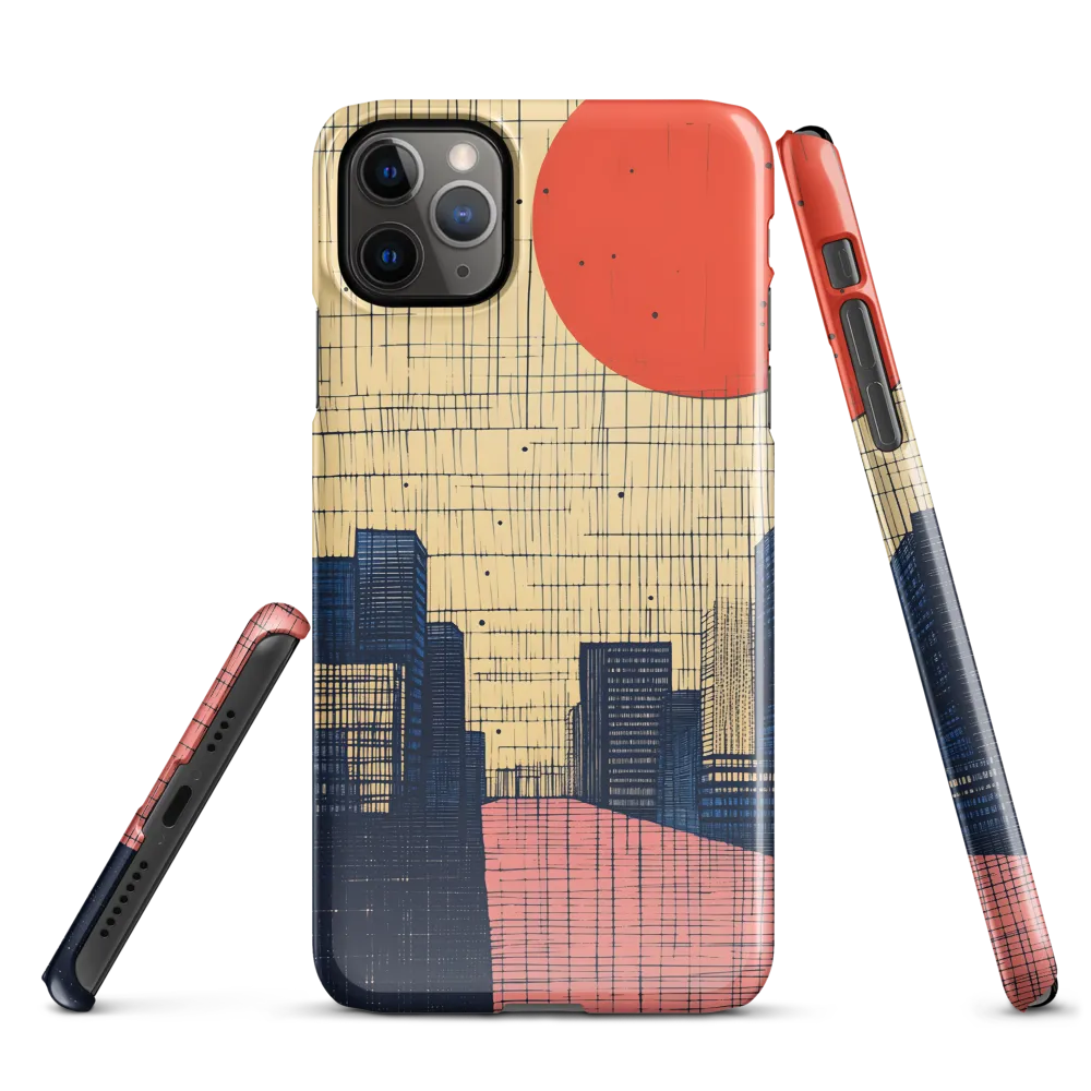 Urban Echoes: A Minimalist Cityscape | Phone Case |  11 Pro Max | Snap Case | Glossy