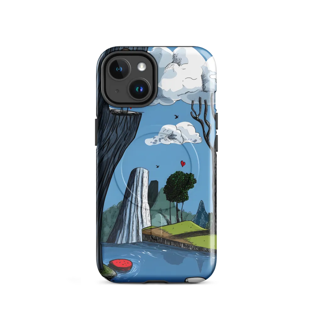 Whimsical Cliffside Reflections