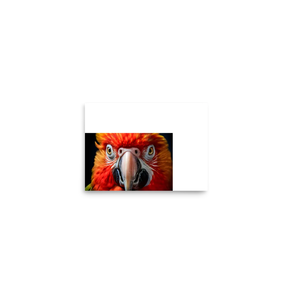 The Fiery Gaze of the Parrot | Poster | 5″×7″