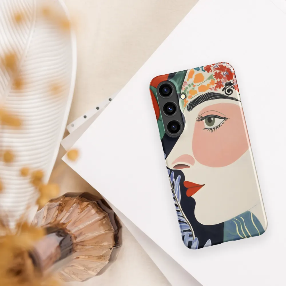Floral Serenade: A Modern Portrait