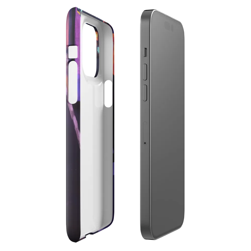 Wandering Through Neon Dreams | Phone Case |  14 Pro Max | Snap Case | Glossy