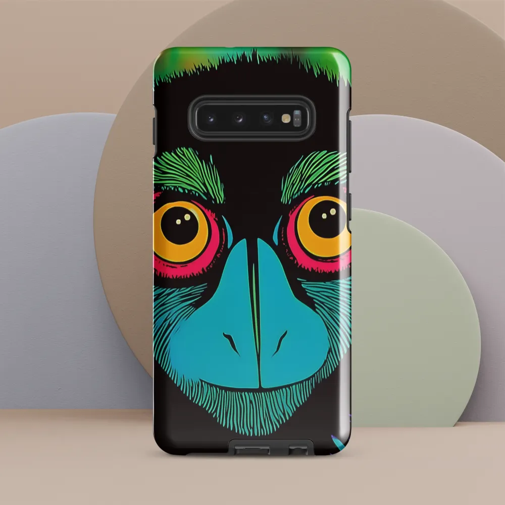 Whimsical Monkey Reflection | Phone Case |  S10 Plus | Tough Case | Glossy