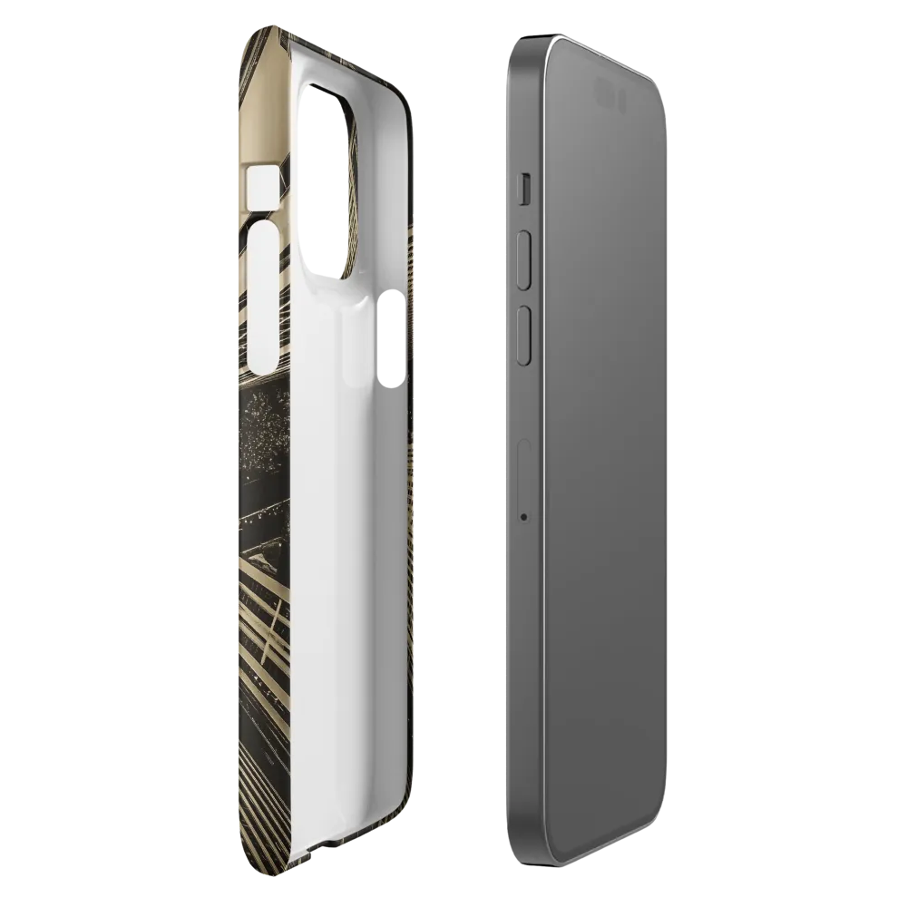 Urban Symphony: Aerial Perspective of City Life | Phone Case |  14 Pro Max | Snap Case | Matte