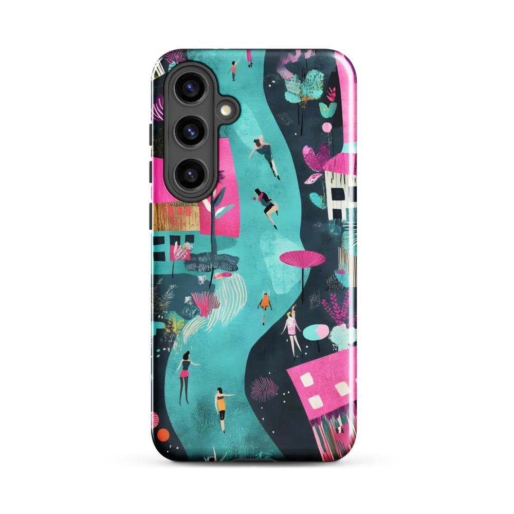 Whimsical Journey Through a Vibrant Landscape | Phone Case |  S24 Plus | Tough Case | Glossy